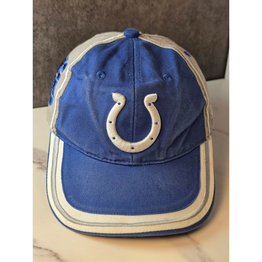 Reebok Indianapolis Colts‎ Hat Mens Blue Grey NFL Team Apparel Adjustable Cap